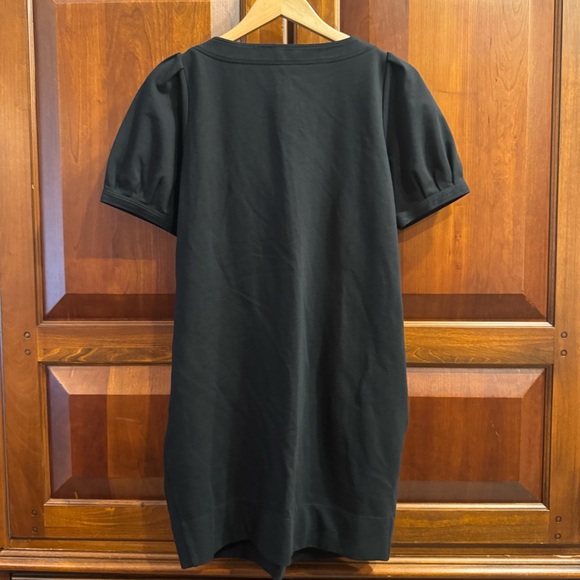 NWT Theory Black Becca Pleated Shift Dress  Size M - Picture 3 of 11